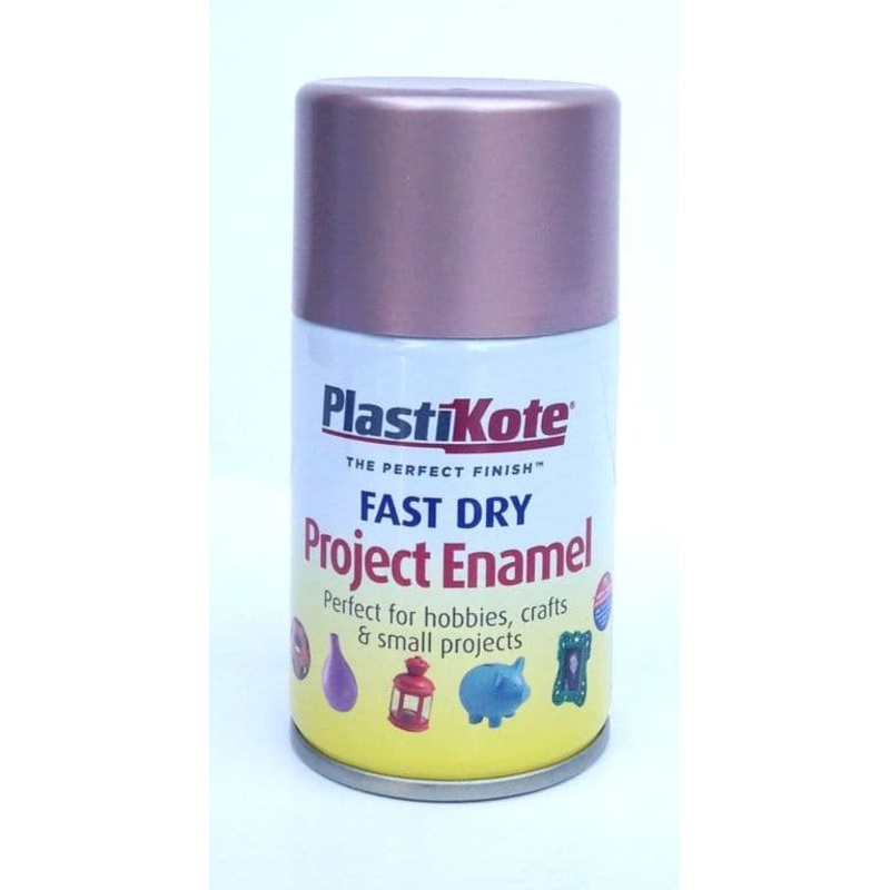 PlastiKote Fast Dry Enamel Aerosol Paint – Rose Gold 100ml