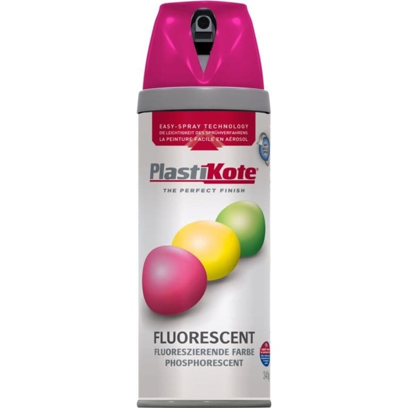 PlastiKote Fluorescent Spray Paint – Pink – 400ml