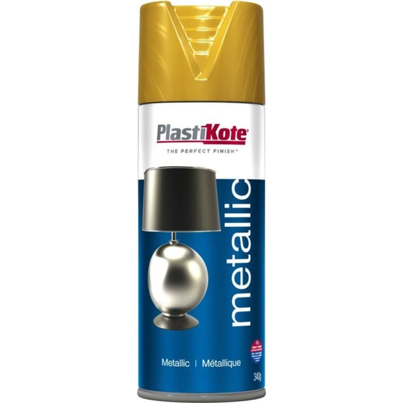 PlastiKote Metallic Paint Aerosol – 400ml Gold