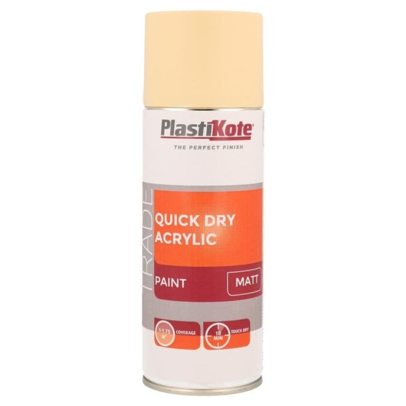 PlastiKote Quick Dry Acrylic Spray 400ml – Magnolia