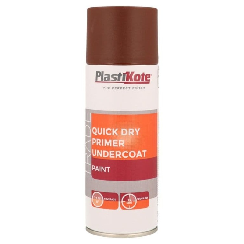 PlastiKote Quick Dry Primer Undercoat 400ml – Brown