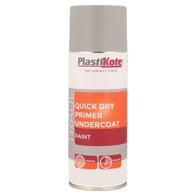 PlastiKote Quick Dry Primer Undercoat 400ml – Grey