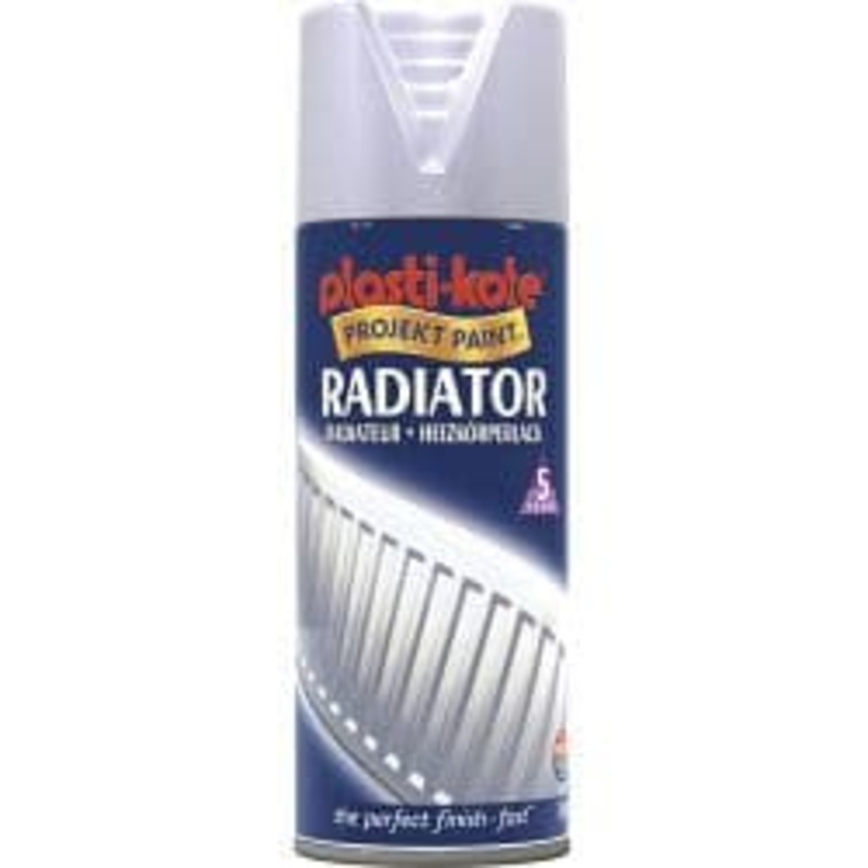 PlastiKote Radiator Spray Paint – 400ml Satin Chrome