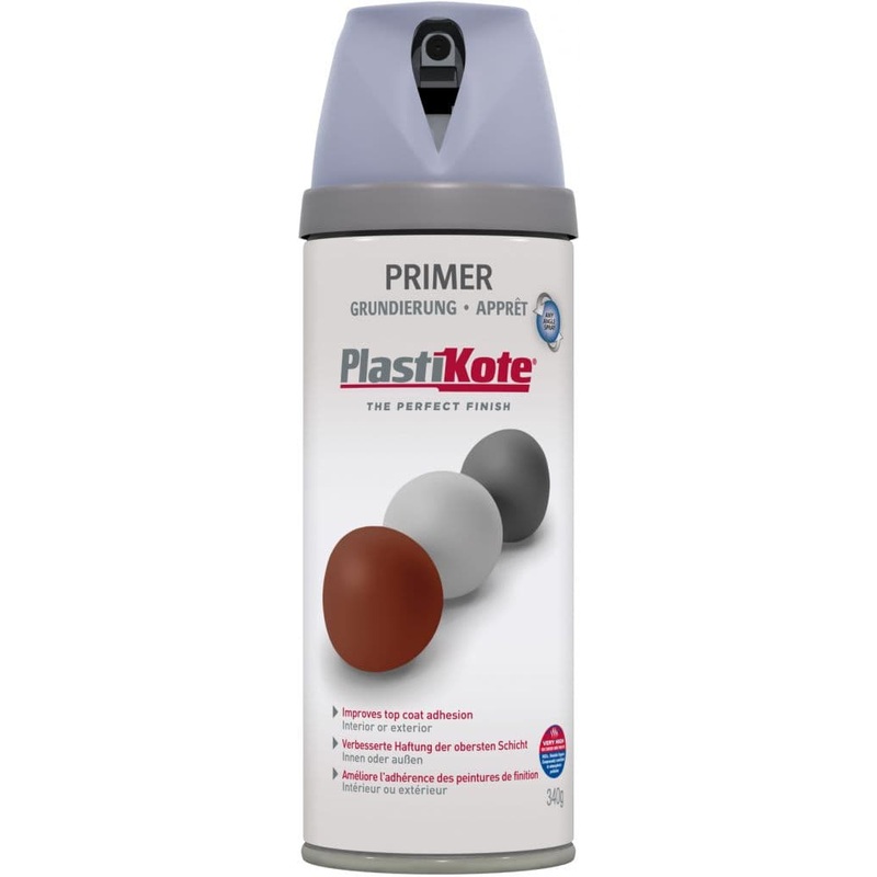 PlastiKote Twist & Spray Paint 400ml – Grey Primer
