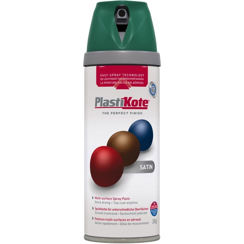 PlastiKote Twist & Spray Paint 400ml – Hunt Green Satin