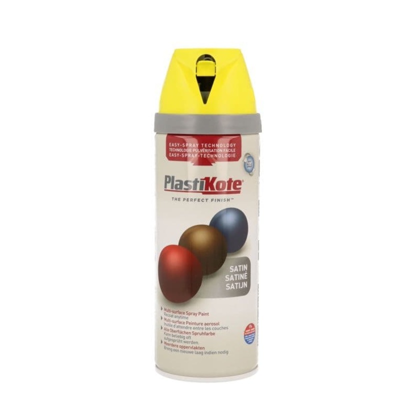PlastiKote Twist & Spray Paint 400ml – Lime Green Satin