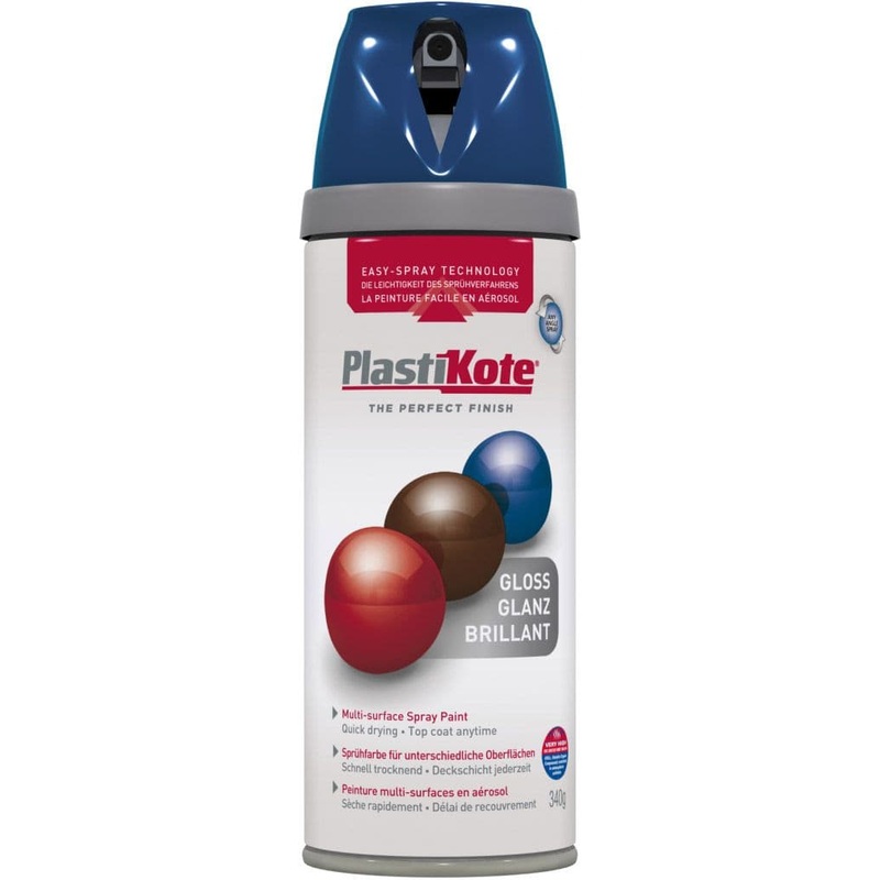 PlastiKote Twist & Spray Paint 400ml – Royal Blue Gloss