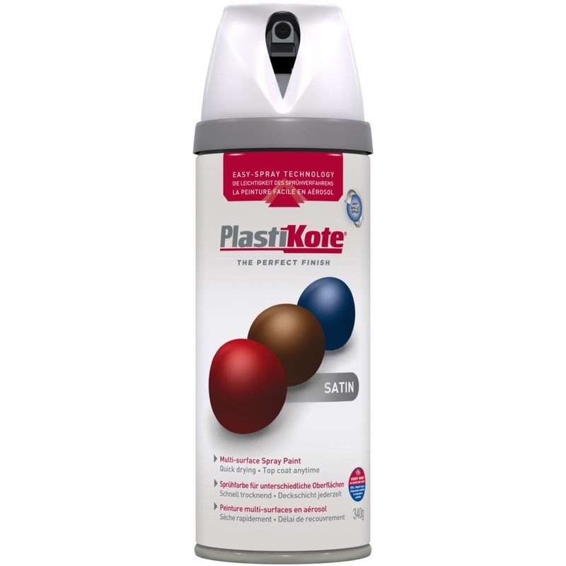 PlastiKote Twist & Spray Paint 400ml – White Satin