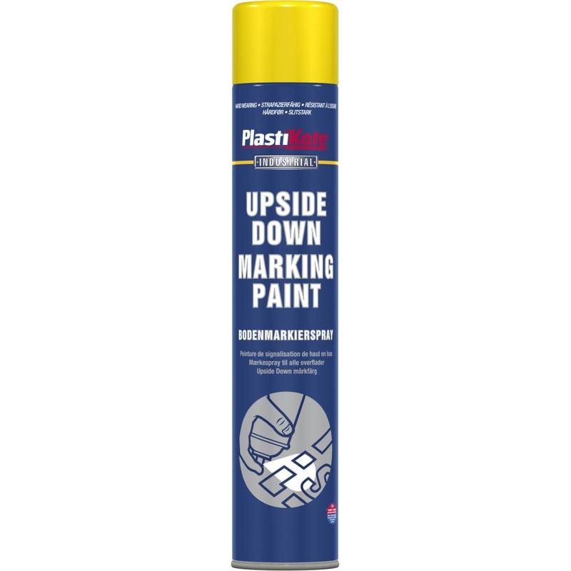 PlastiKote Upside Down Marking Paint – 750ml Yellow