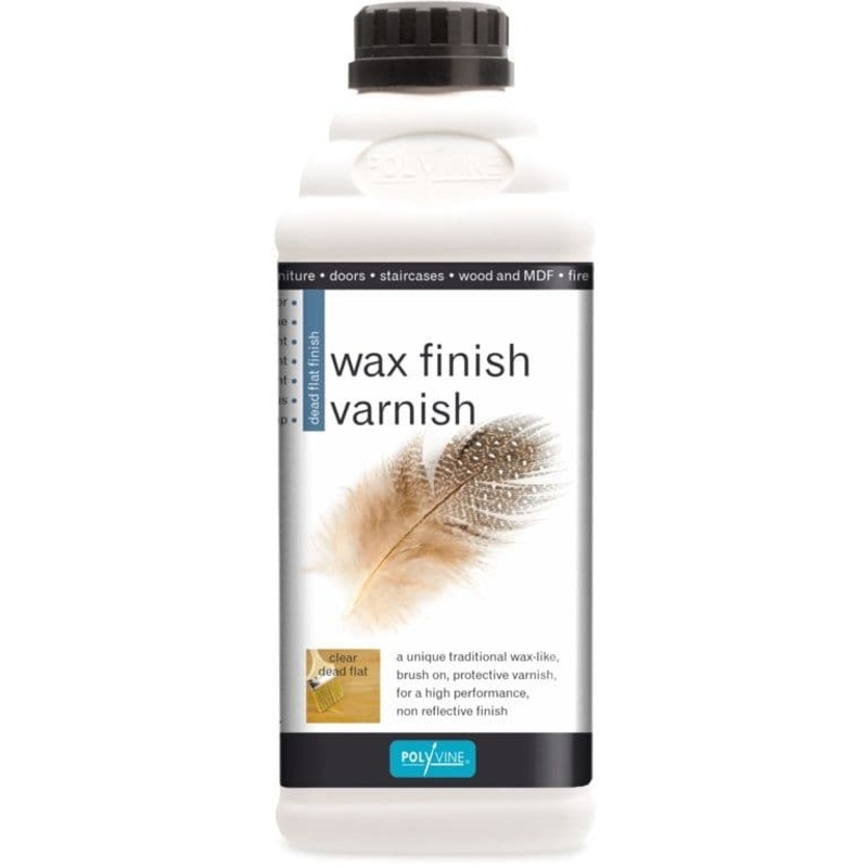 Polyvine Wax Finish Varnish Dead Flat Finish – 500ml Clear