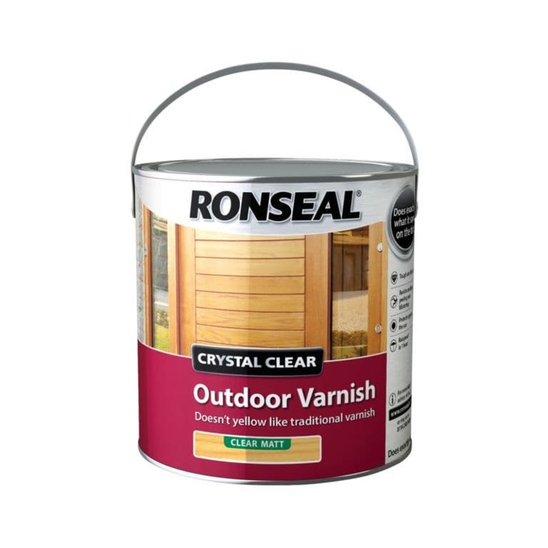 Ronseal Crystal Clear Outdoor Varnish 2.5L – Matt