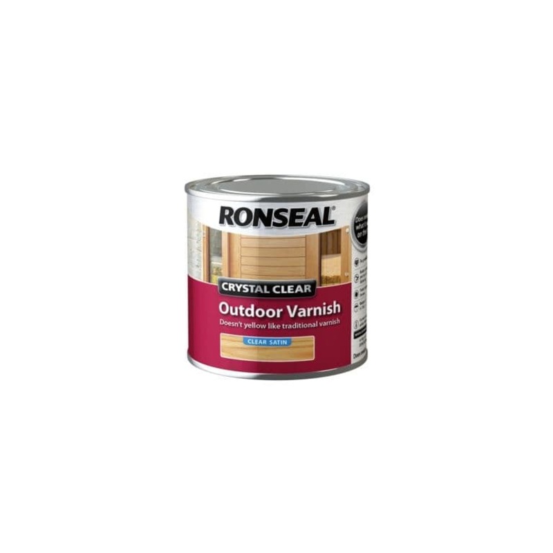 Ronseal Crystal Clear Outdoor Varnish 250ml – Satin