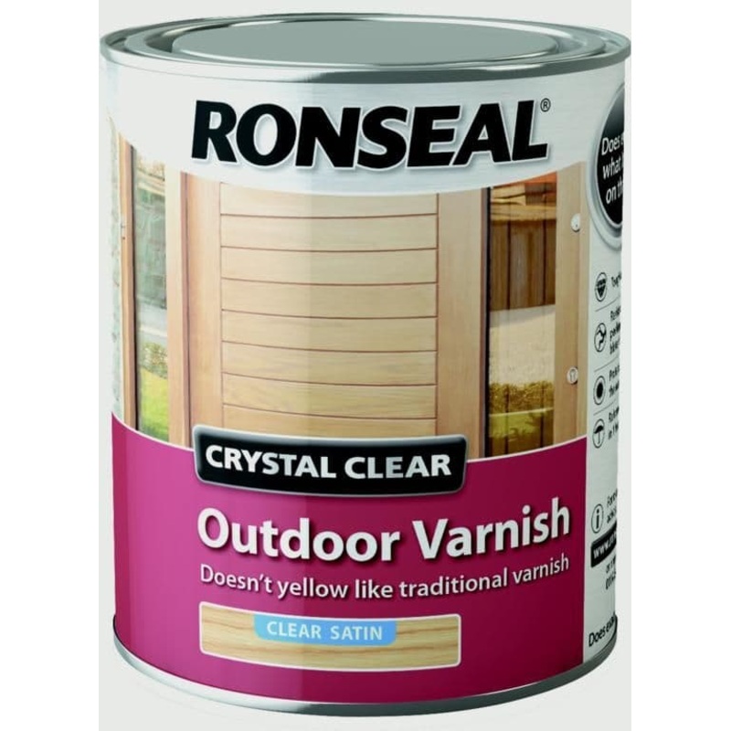 Ronseal Crystal Clear Outdoor Varnish 750ml – Satin
