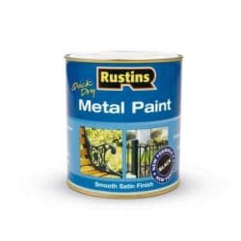 Rustins Metal Paint 500ml – Black