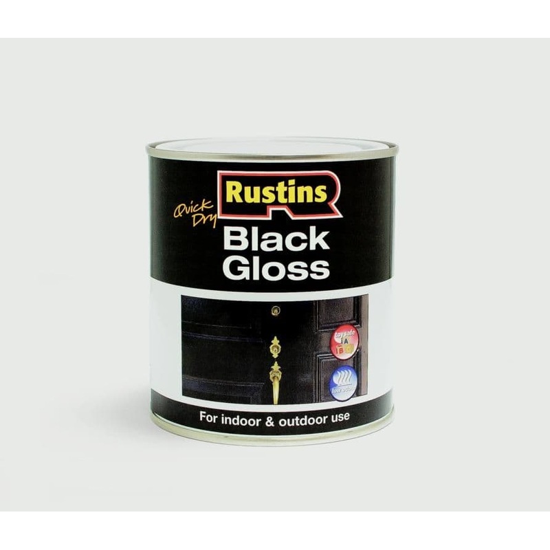 Rustins Quick Drying Black Gloss – 1L