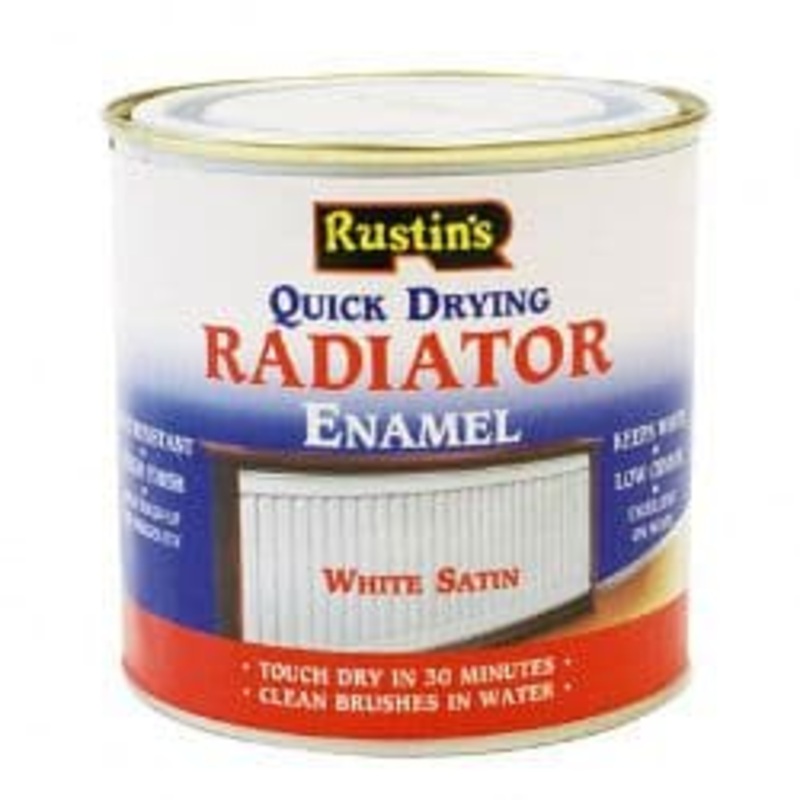 Rustins Radiator Enamel Satin – 250ml