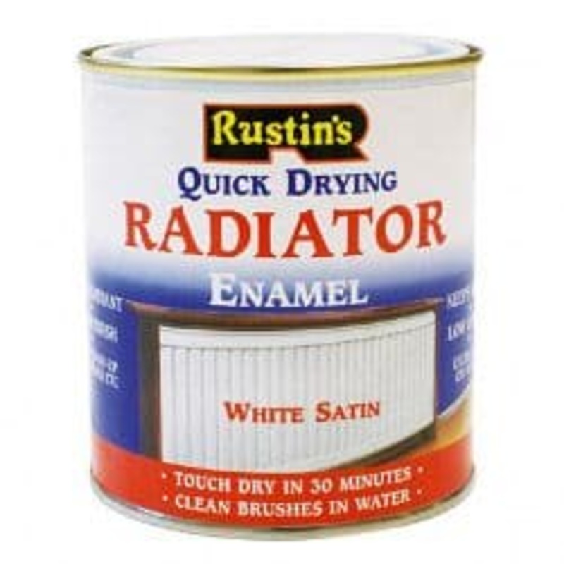 Rustins Radiator Enamel Satin – 500ml