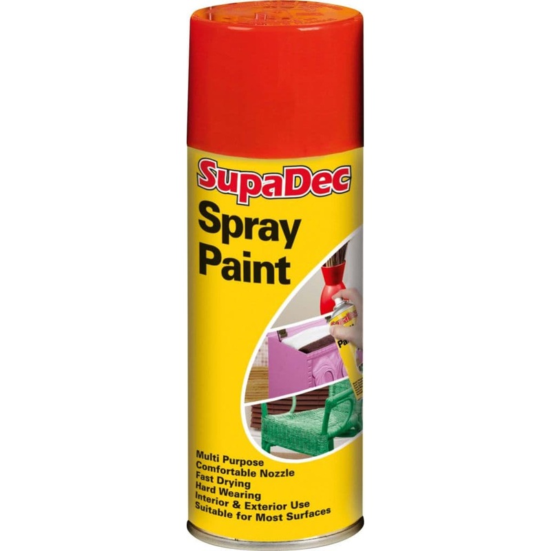 SupaDec Spray Paint – 400ml Bright Red