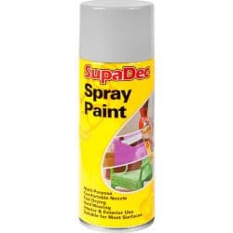 SupaDec Spray Paint – 400ml Grey Undercoat