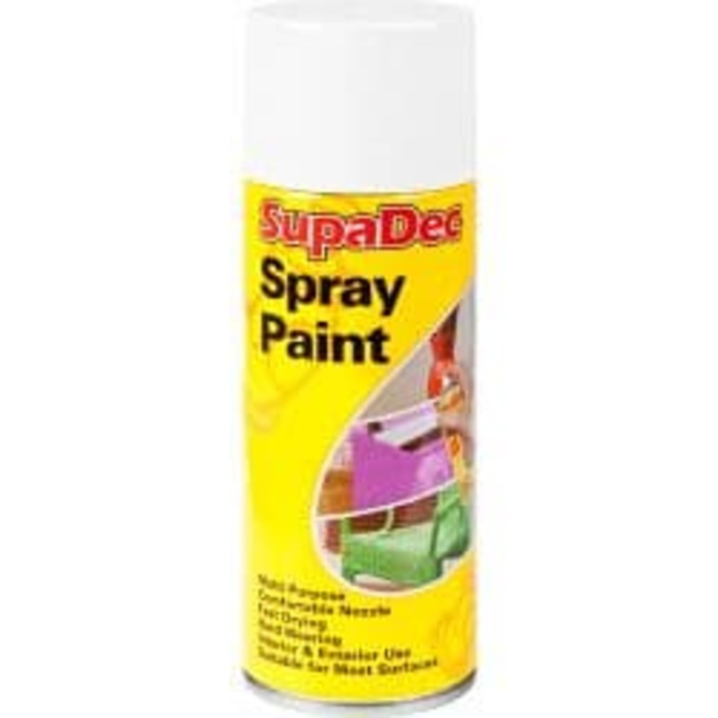 SupaDec Spray Paint – 400ml Matt White