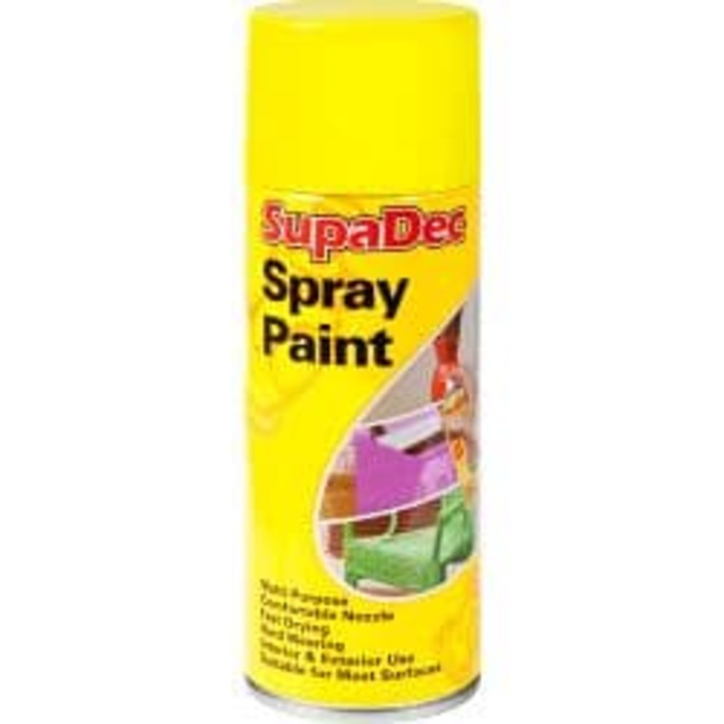 SupaDec Spray Paint – 400ml Yellow