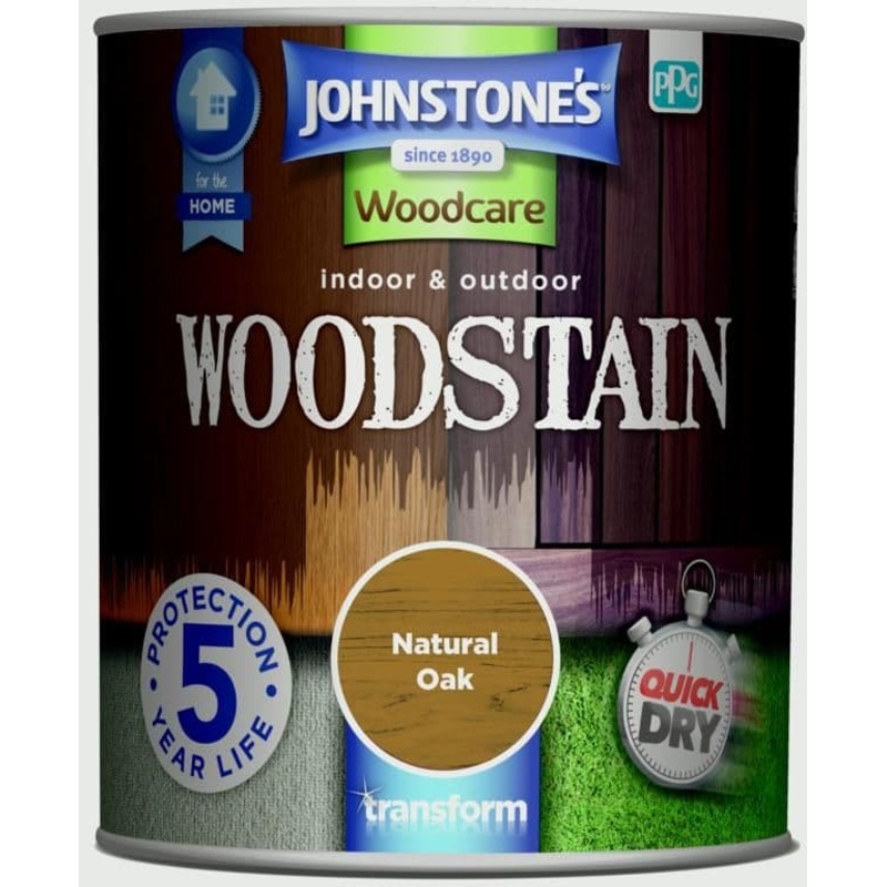 Johnstone’s Indoor & Outdoor Woodstain 750ml – Natural Oak