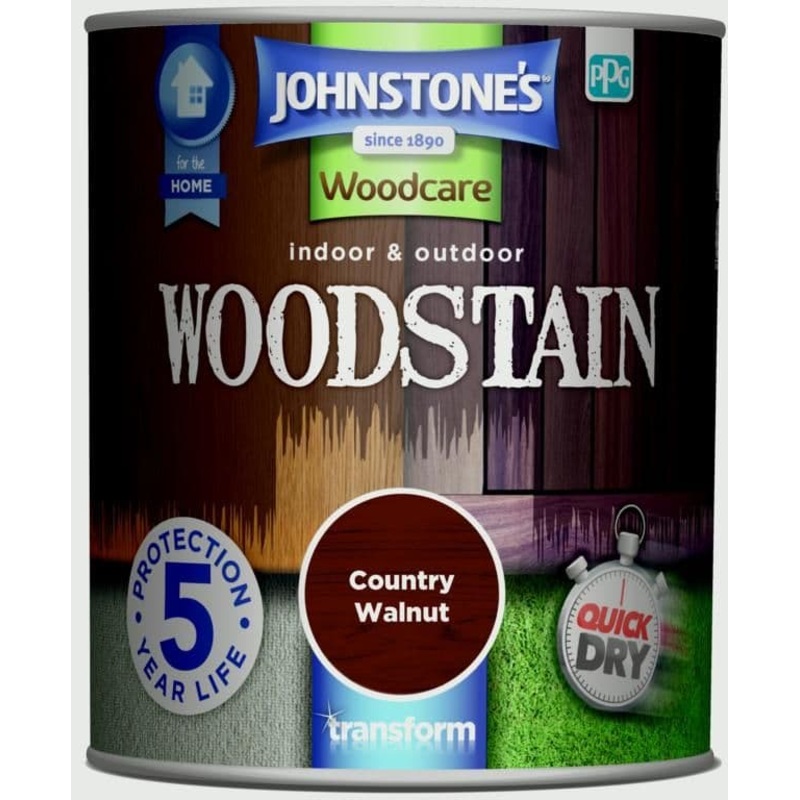 Johnstone’s Indoor & Outdoor Woodstain 750ml – Walnut