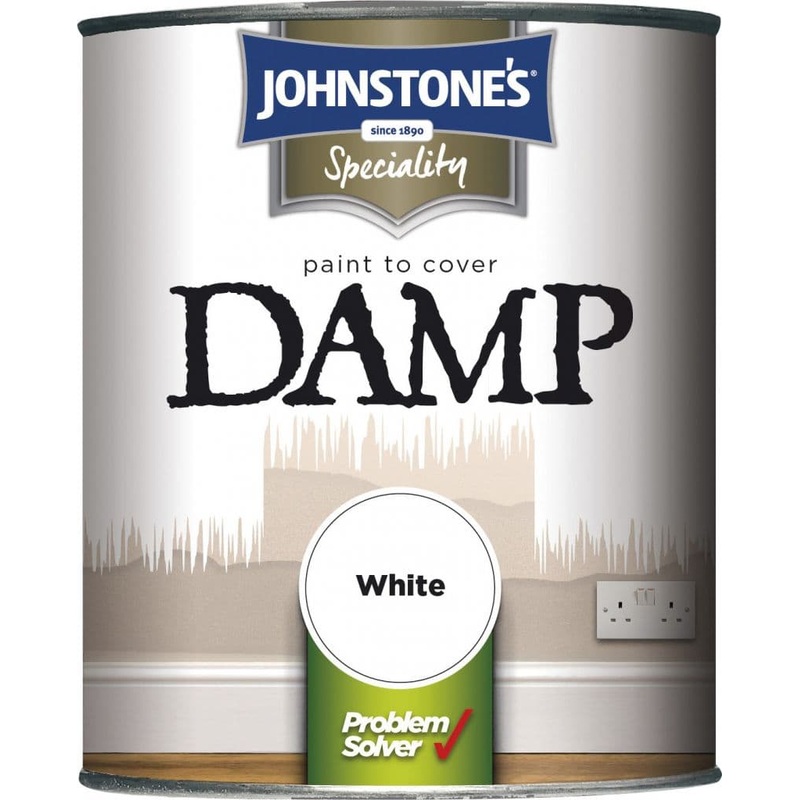 Johnstone’s Paint To Cover Damp – 750ml White