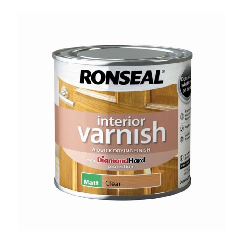 Ronseal Interior Varnish Matt 250ml – Clear