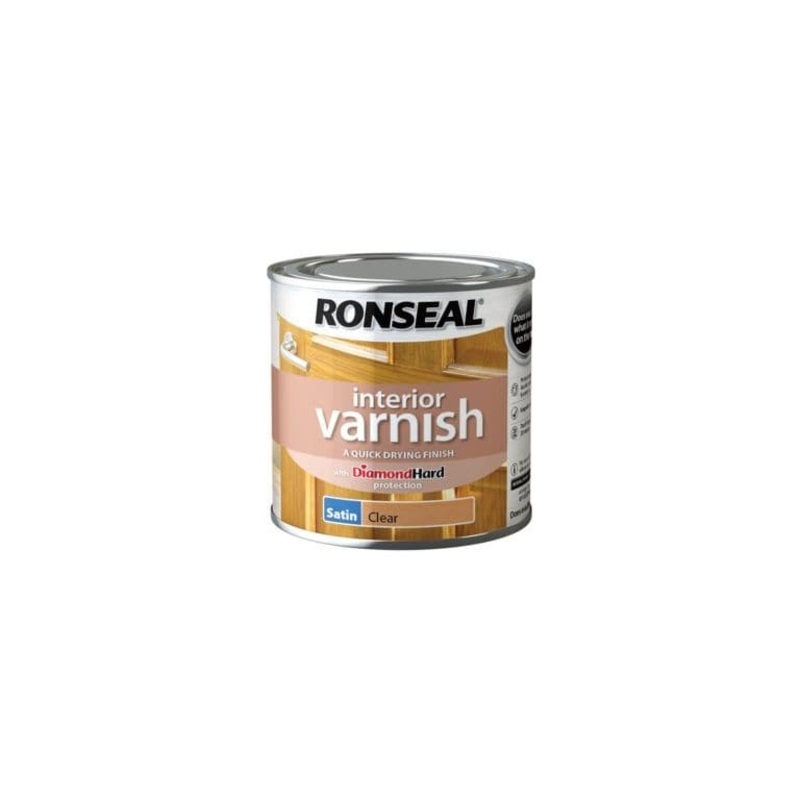 Ronseal Interior Varnish Satin 250ml – Clear