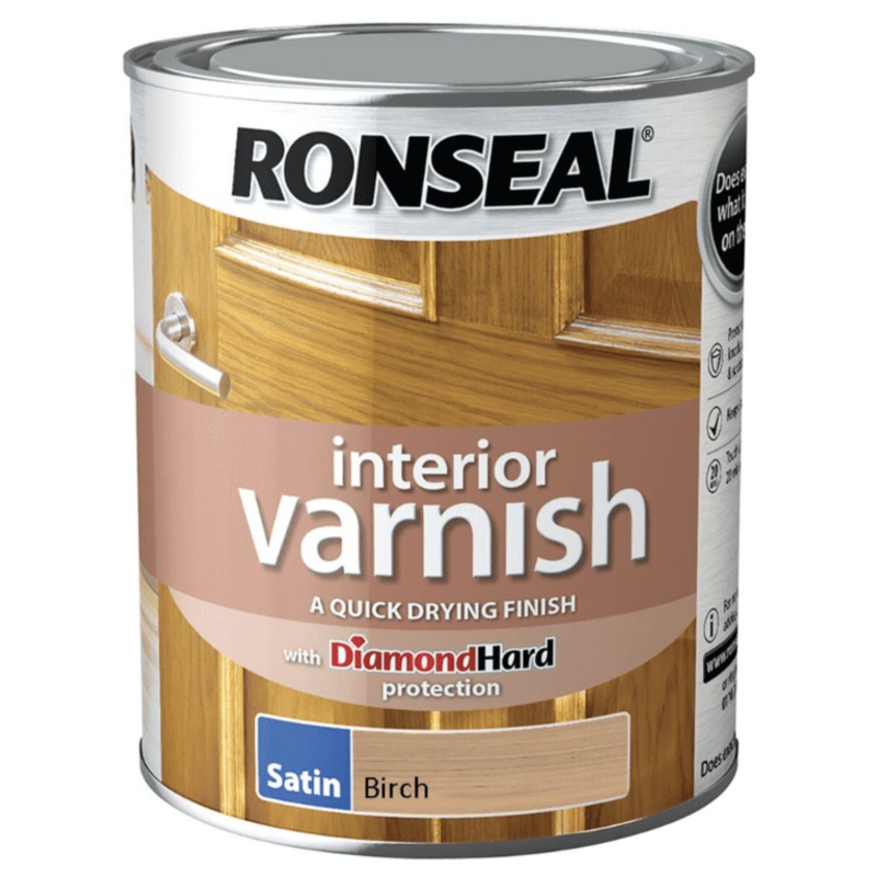 Ronseal Interior Varnish Satin 750ml – Birch