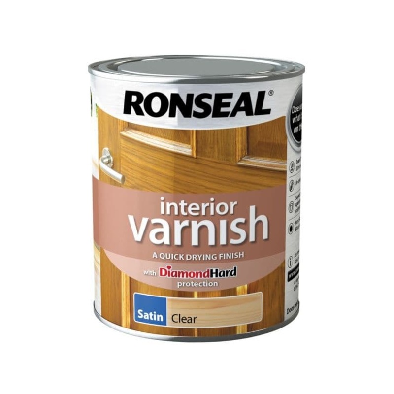 Ronseal Interior Varnish Satin 750ml – Clear