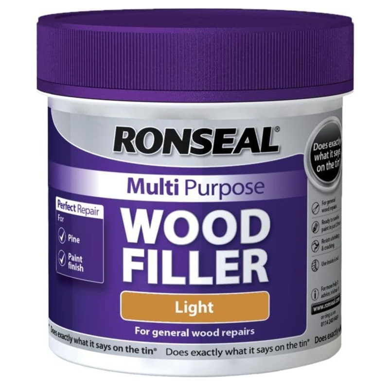 Ronseal Multi Purpose Wood Filler 465g – Light