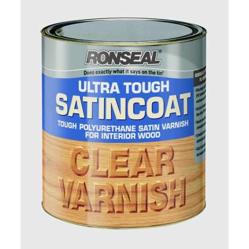 Ronseal Ultra Tough Varnish Satin Coat – 750ml