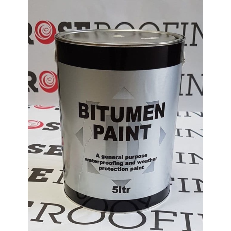 Rose Roofing Black Bitumen Paint – 5L