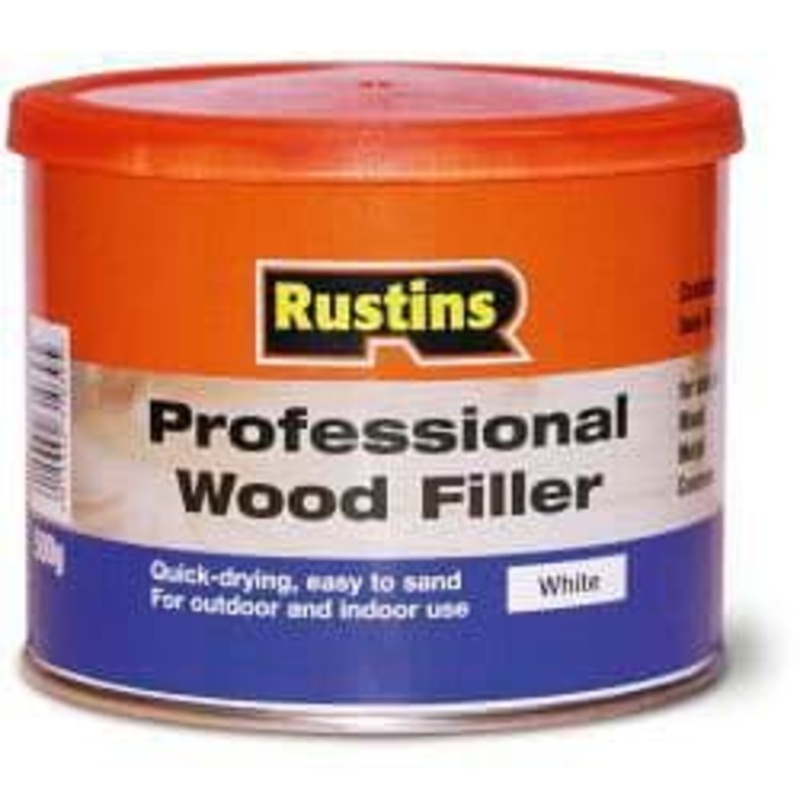 Rustins Professional Wood Filler 500g – White