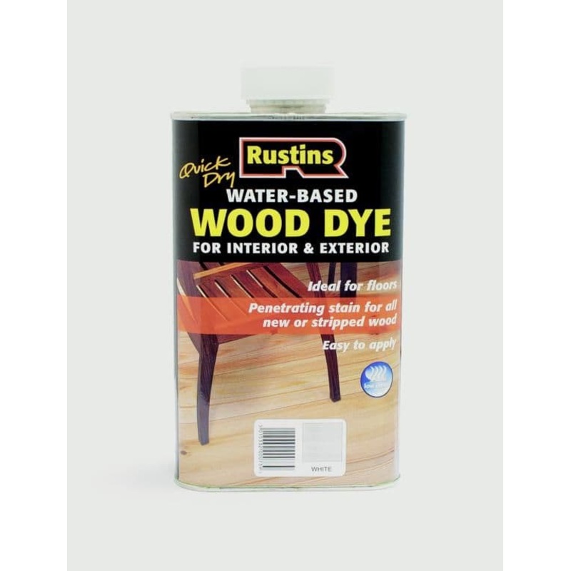 Rustins Wood Dye – White 250ml