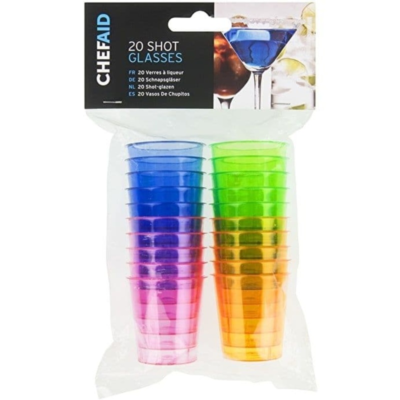 Chef Aid Shot Glasses – 20 Pack