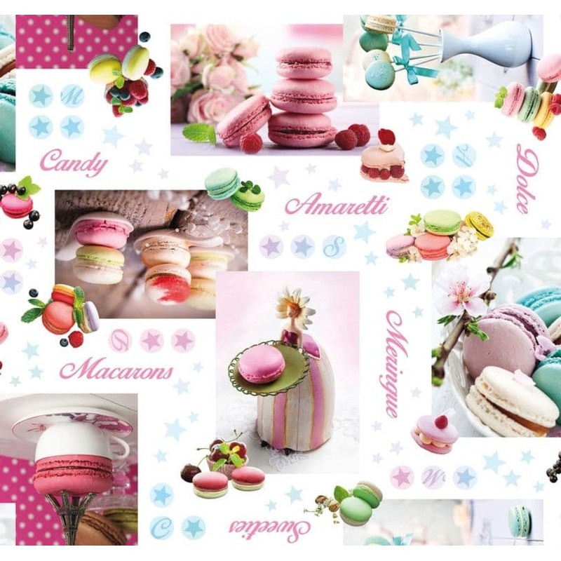d-c-fix Manhattan Tablecloth – Candy – 20m Roll x 140cm