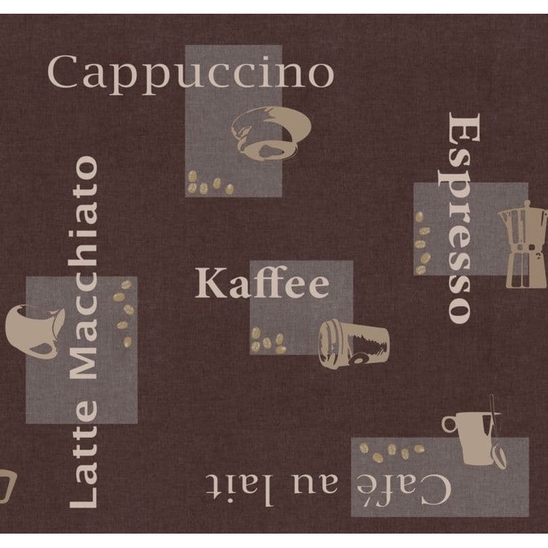 d-c-fix Manhattan Tablecloth – Cappuccino Chocolate – 20m Roll x 140cm