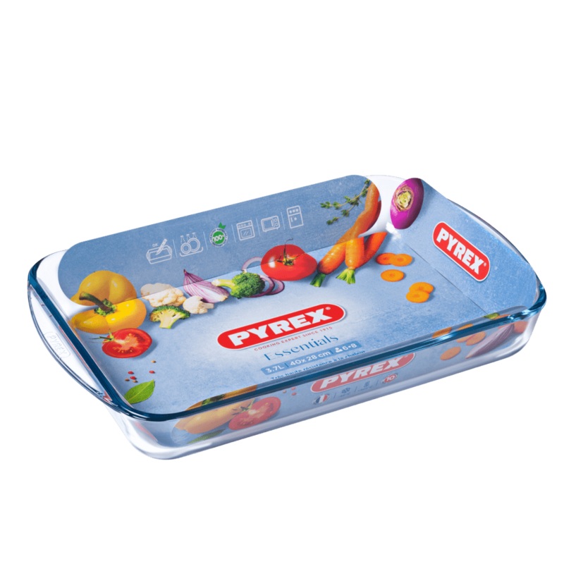 Pyrex Essentials Rectangular Roaster – 40x20cm
