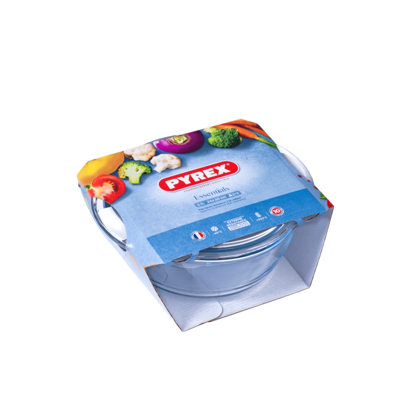 Pyrex Essentials Round Casserole – 2.1L