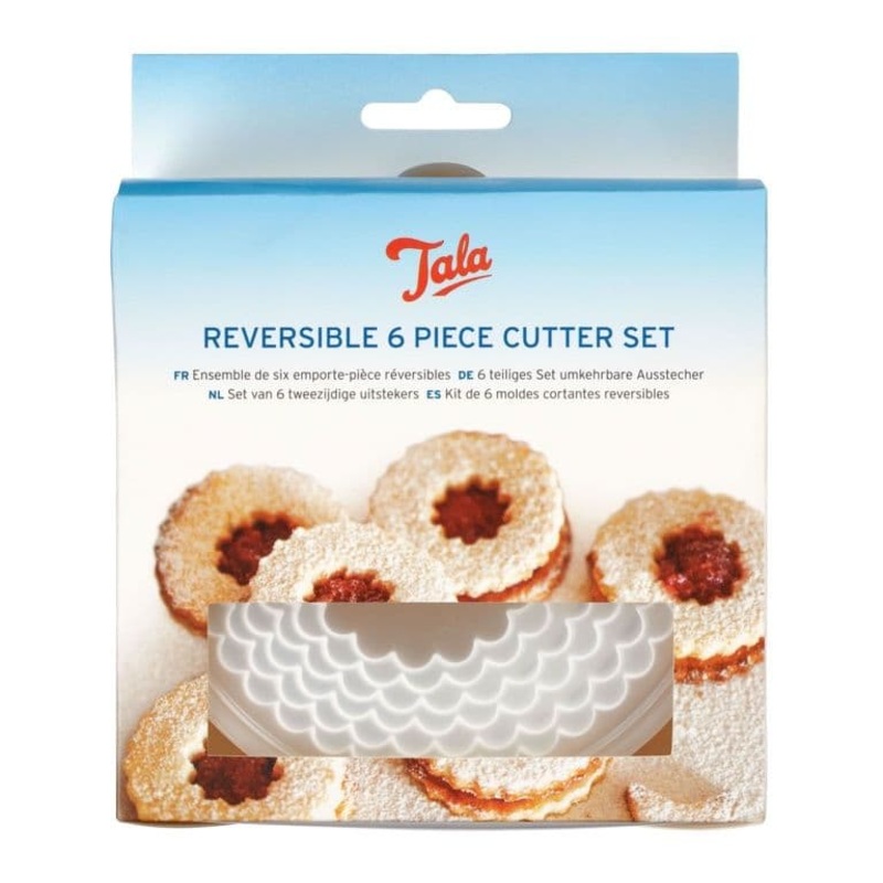 Tala Cutters Plain/Crinkled Reversible – 6 Piece