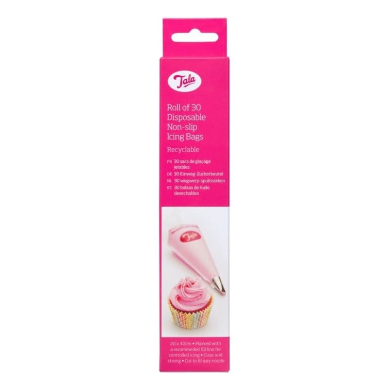 Tala Large Disposable Non Slip Icing Bags – 30 Roll