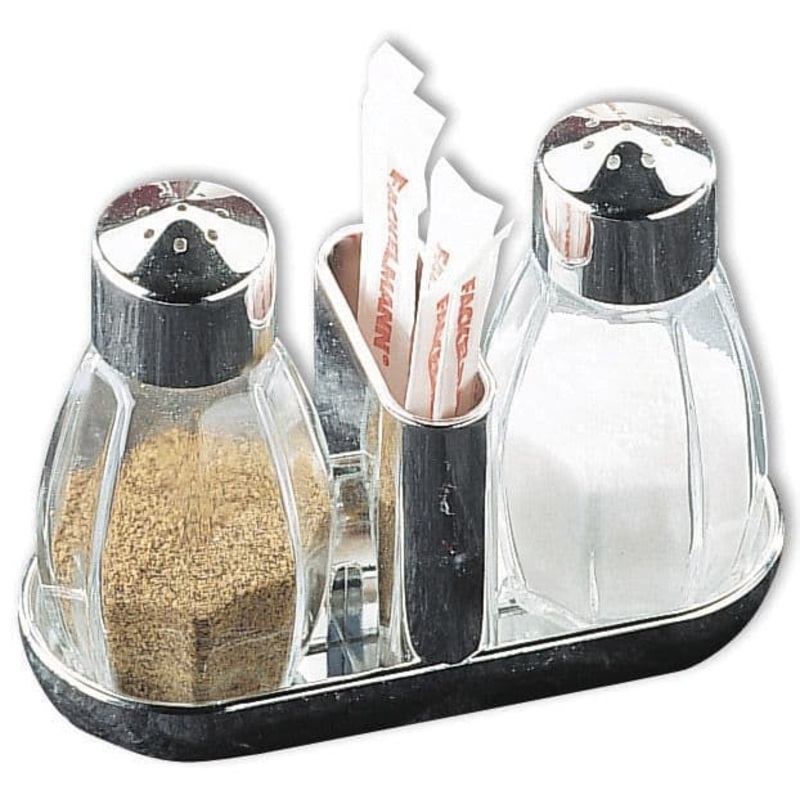 Fackelmann Salt & Pepper Set With Toothpick Holder – 45ml