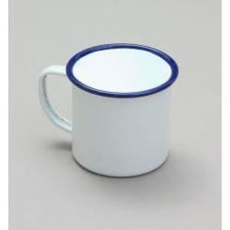 Falcon Traditional Enamel White Mug – 8cm x 284ml