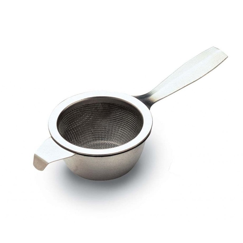Grunwerg Tea Strainer&Drip Bowl Carded – Stainless Steel