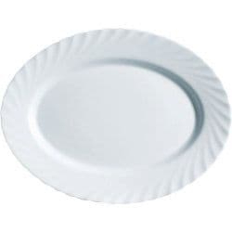 Luminarc Trianon White Platter – 35 x 24cm Oval