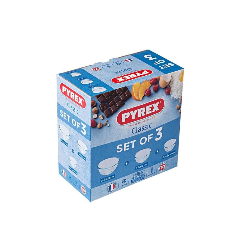 Pyrex Classic Bowl Set – 3 Piece