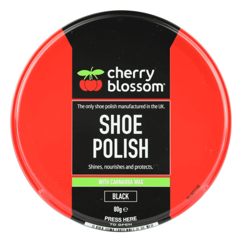 Cherry Blossom Shoe Polish Black – 80g